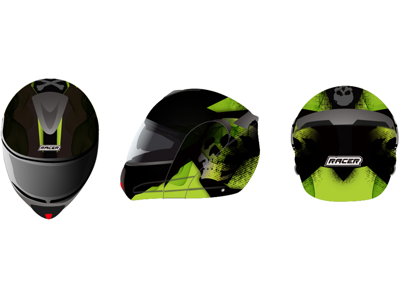 Шлем Шлем Racer R-210B Bluetooth